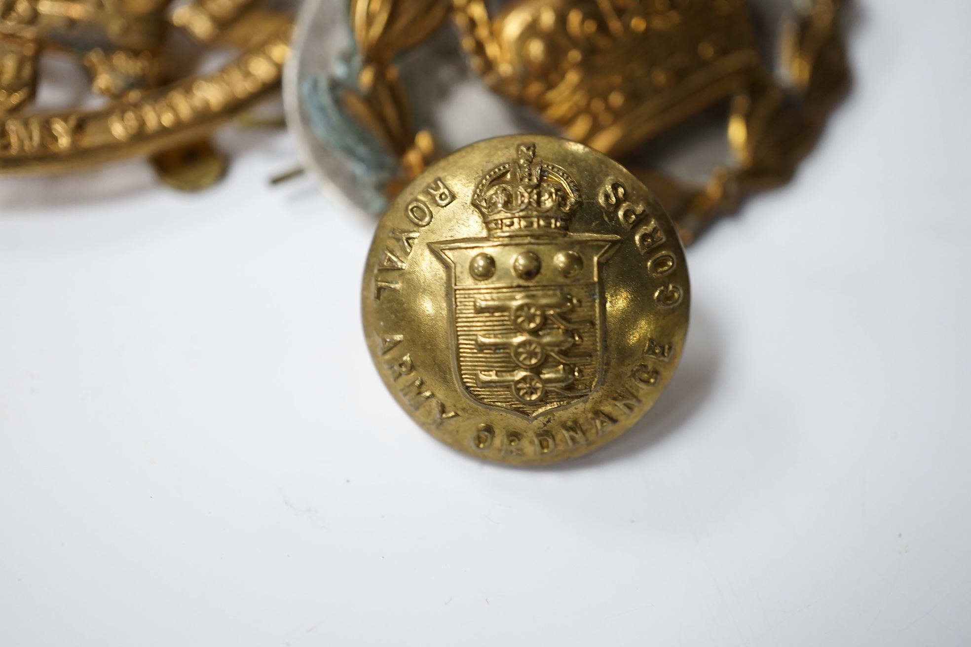 A collection of military interest cap badges. Condition - fair